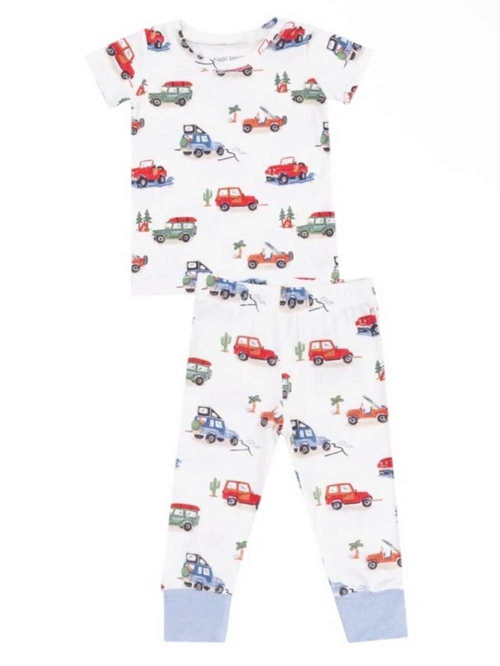 Angel Dear Boys Off-Road Adventure Short Sleeve Loungewear Set - Size 6-12M - Picture 14 of 16
